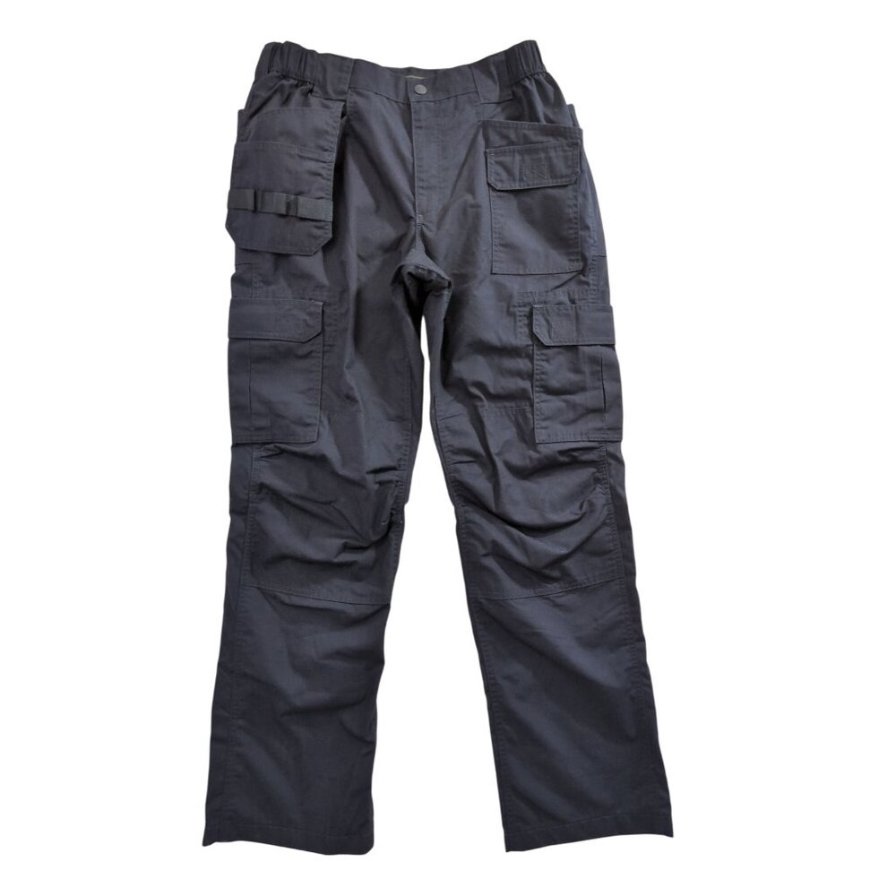 Workwear Outfitters Lands End Cargo Pants Mens 36 Blue Utility Tactical Workwear